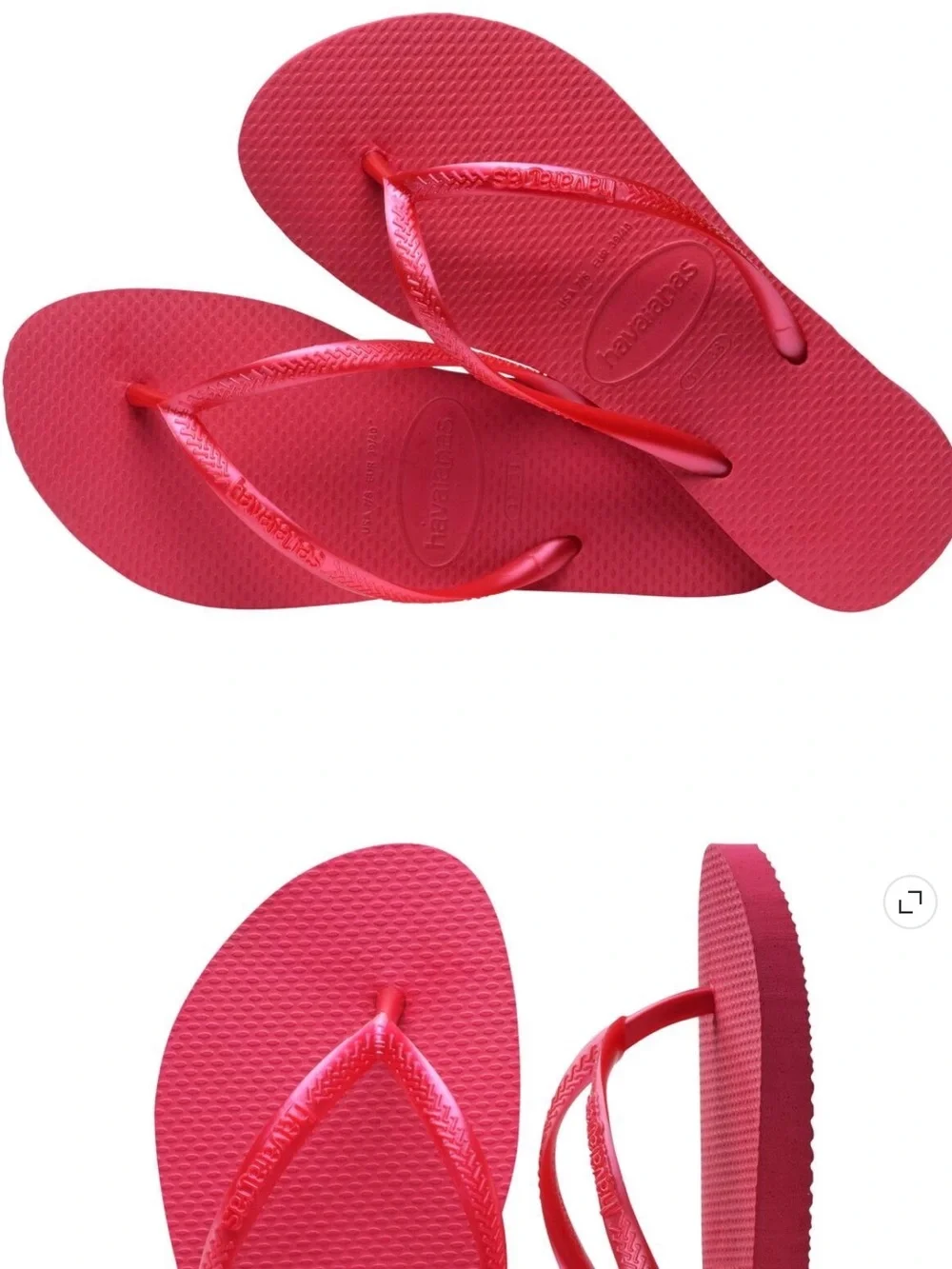 Havaianas Pink Fever Slim Strap Flip Flops